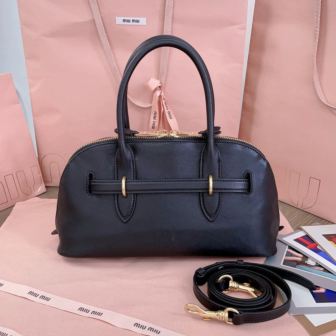 AVENTURE NAPPA BAG 33 IN BLACK LAMBSKIN GOLD HARDWARE House Of Sarah Bags
