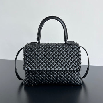 PATTI SHOULDER BAG 26 IN BLACK LAMBSKIN by House Of Sarah