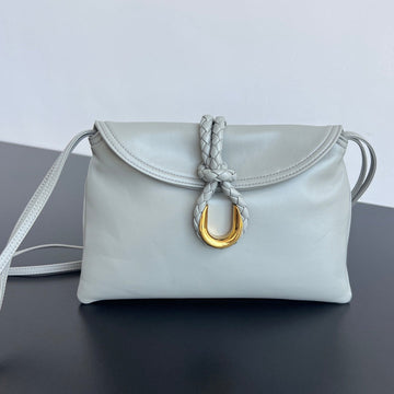 SMALL LIBERTA 27 IN SUBMARINE SMOOTH CALFSKIN GOLD HARDWARE House Of Sarah Bags