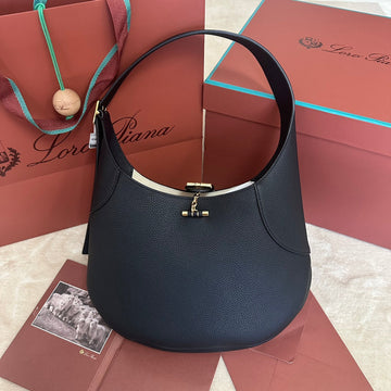 BOHouse Of SarahIN SHOULDER BAG 32 IN BLACK CALFSKIN WITH GOLD HARDWARE House Of Sarah Bags
