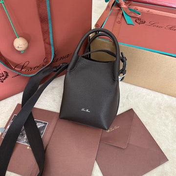 MICRO BALE BAG IN CHOCOLATE BROWN CALFSKIN by House Of Sarah