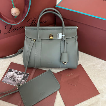 LOOM BAG 25 IN THYME GREEN SMOOTH CALFSKIN House Of Sarah Bags