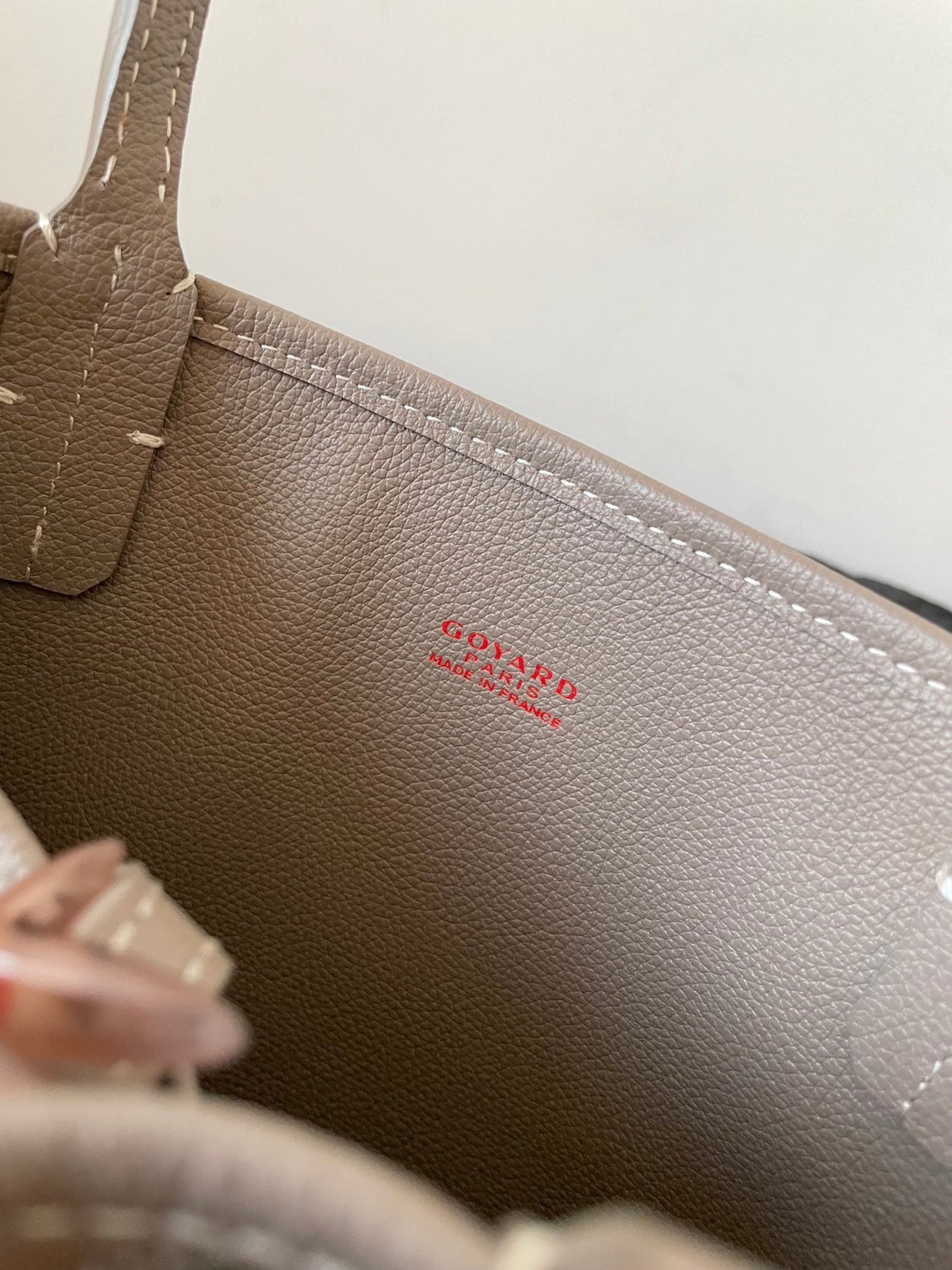 ANJOU MINI BAG 20 IN GREY MIX GREEN GOYARDINE CANVAS AND CALFSKIN House Of Sarah Bags