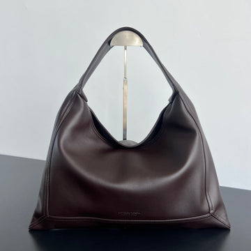 LARGE HOP 46 IN CHOCOLATE LAMBSKIN House Of Sarah Bags
