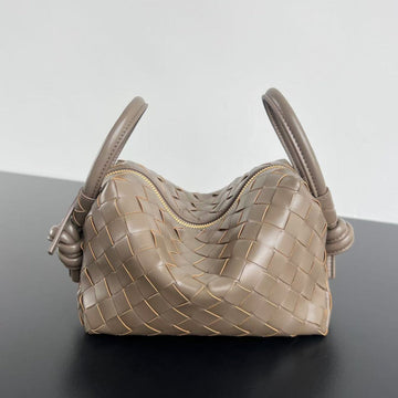 SMALL TOP HANDLE LOOP 19 IN MEDIUM BROWN CALFSKIN House Of Sarah