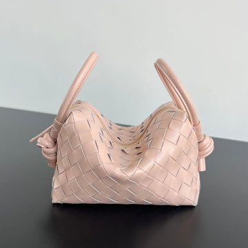 SMALL TOP HANDLE LOOP 19 IN MELON PINK CALFSKIN House Of Sarah