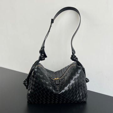 LOOP CAMERA BAG 38 IN BLACK CALFSKIN by House Of Sarah