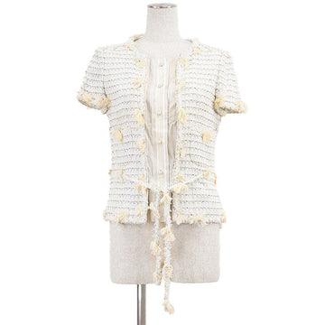 Chanel Tweed Linen Blend Jacket