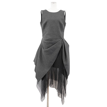 Christian Dior Asymmetrical Wool Dress