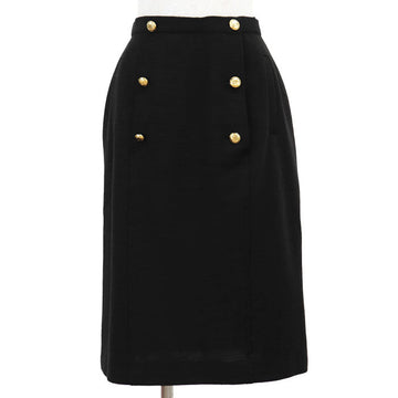 Chanel Knit Jersey 100% Wool Skirt