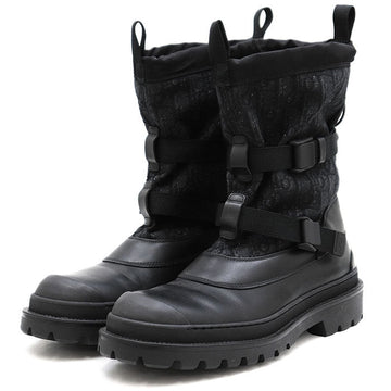 Dior Oblique Leather Jacquard Boots