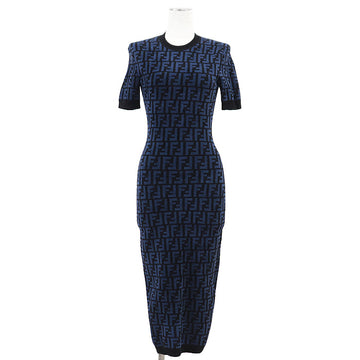 Fendi FF Zucca Micro Pile Jacquard Dress