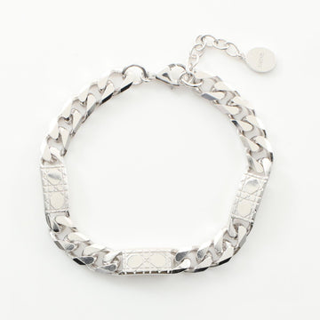 Dior Homme Chain Link Cannage Silver 925 Bracelet