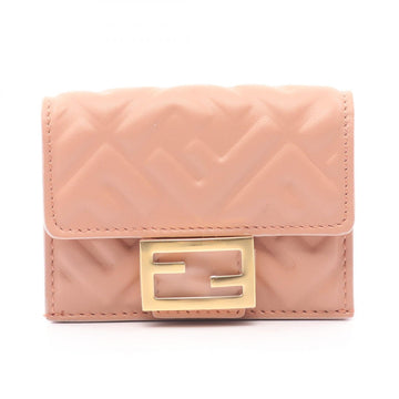 Fendi Baguette Leather Trifold Wallet