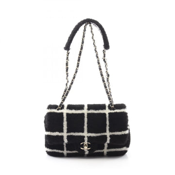 Chanel Coco Mark Shearling Shoulder Bag