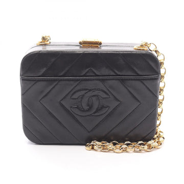 Chanel Coco Mark Diamond Stitch Lambskin Shoulder Bag