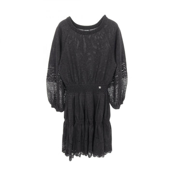 Chanel Coco Mark Button Viscose Dress