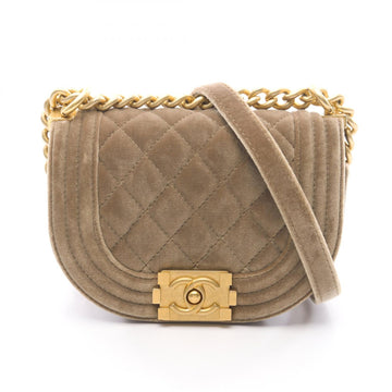 Chanel Boy Chanel Mini Matelassé Fabric Shoulder Bag