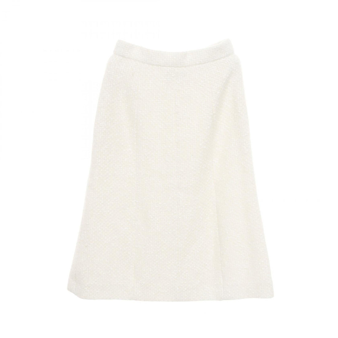 Chanel Coco Mark Button Wool Blend Skirt