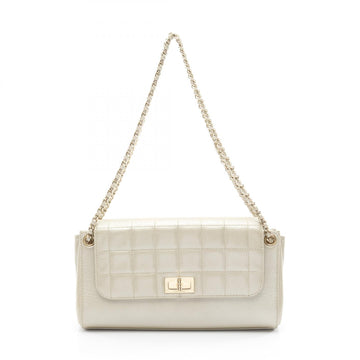 Chanel 2.55 Choco Bar Lambskin Shoulder Bag