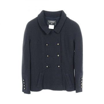 Chanel Coco Mark Button Wool Outerwear