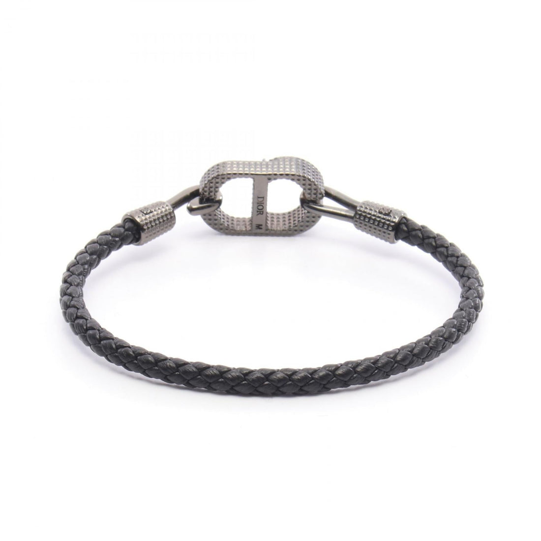 Dior B2901HOMLE801M Leather Stainless Steel Bracelet