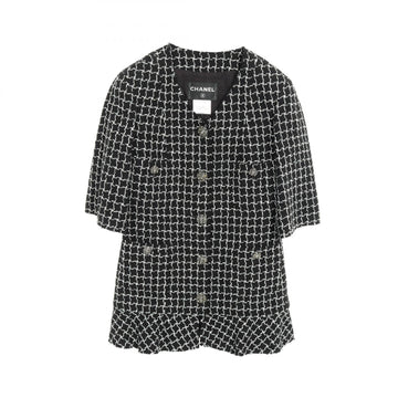 Chanel Gripoix Button Tweed Wool Cotton Jacket