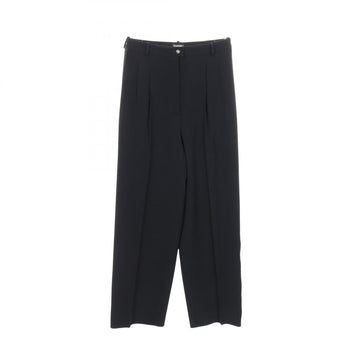 Chanel Coco Mark Button Wool Pants