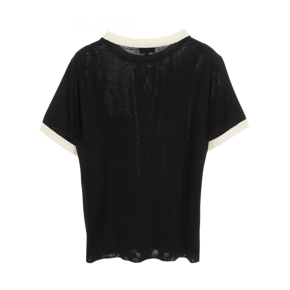 Chanel Coco Mark Button Viscose Knit Top