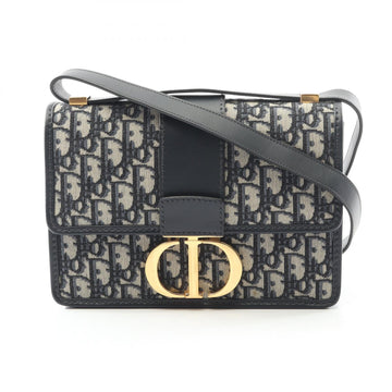 Dior 30 MONTAIGNE Oblique Jacquard Canvas Leather Shoulder Bag