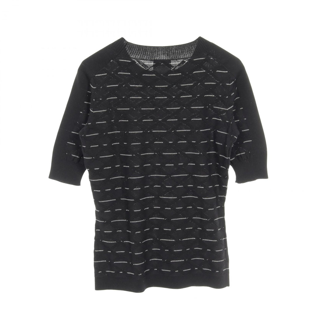 Chanel Coco Mark Cotton Knit Top