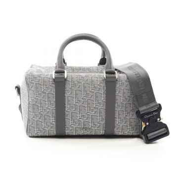 Dior LINGOT26 Oblique Canvas Leather Handbag