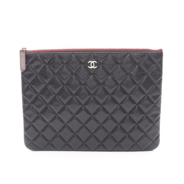 Chanel Matelasse Calfskin Clutch Bag