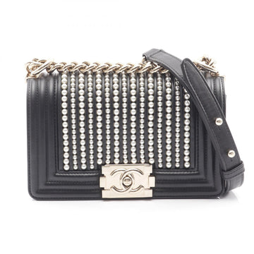 Chanel Boy Chanel Lambskin Shoulder Bag