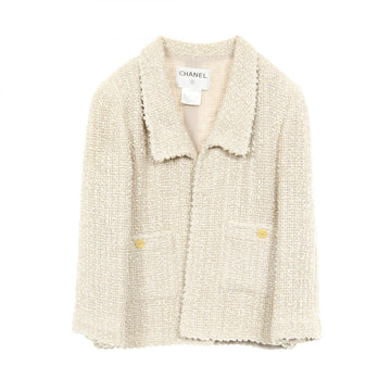 Chanel Coco Button Wool Suede Cotton Outerwear