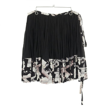 Chanel Frill Cotton Silk Skirt