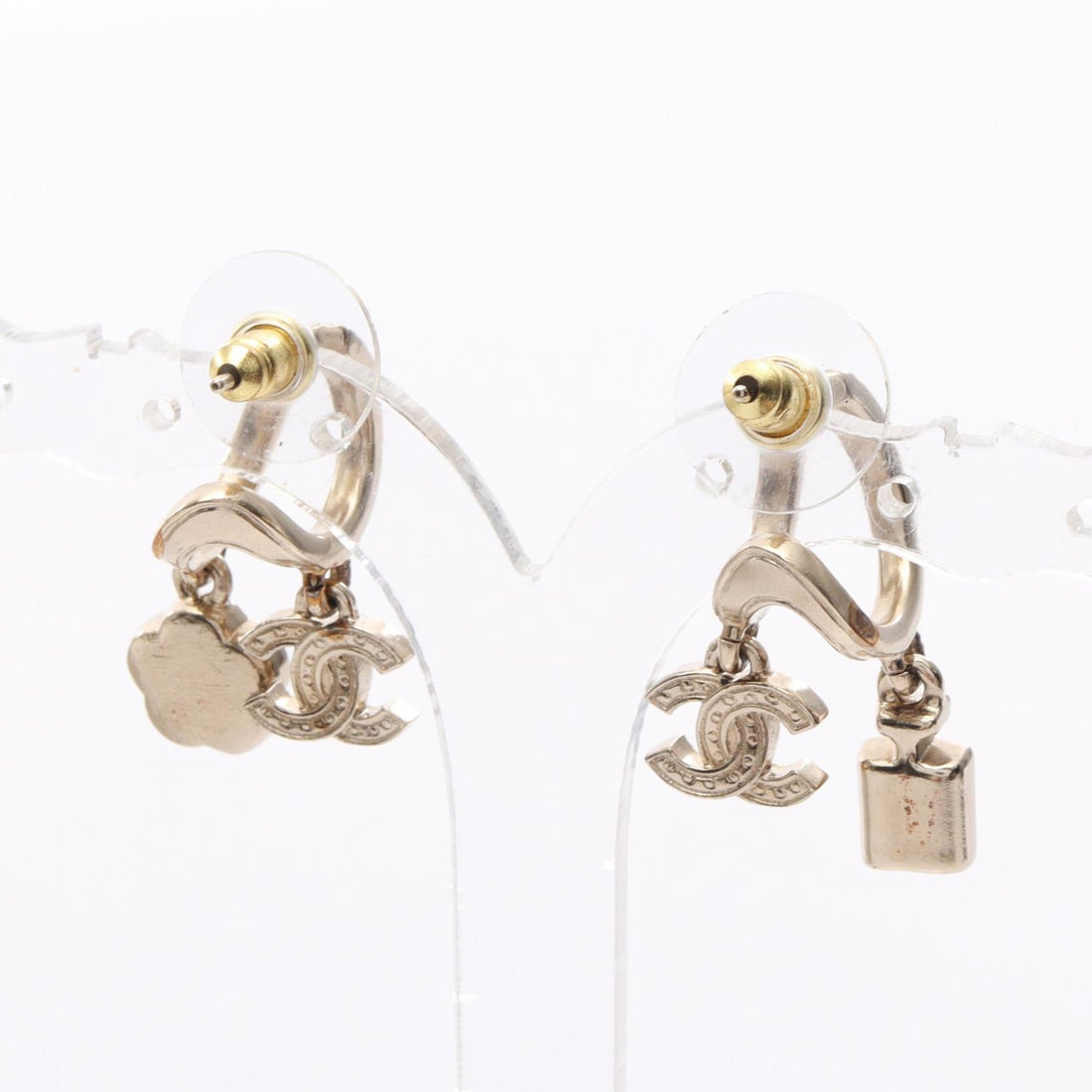 Chanel Coco Mark Flower Earrings