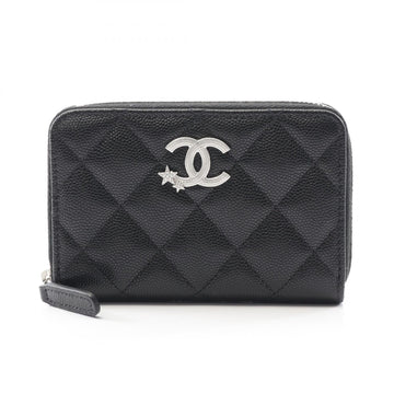 Chanel Matelasse Coco Mark Star Grained Calfskin Wallet