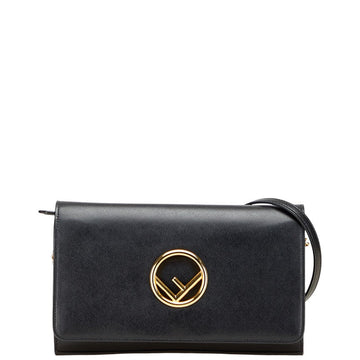 Fendi 8BS004 Calf Leather Chain Shoulder Bag