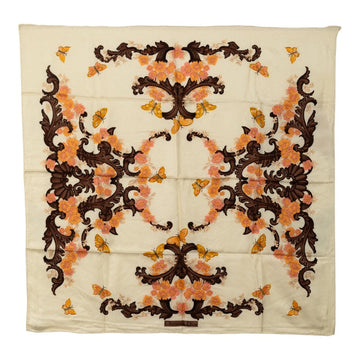 Dior Flower Butterfly Pattern Silk Scarf