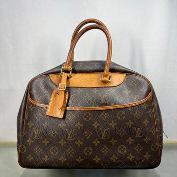 LOUIS VUITTON Deauville Brown Monogram Canvas   Satchel Bag