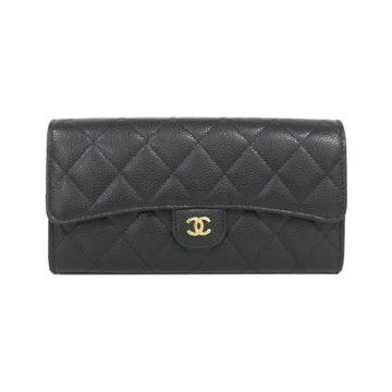 Chanel Timeless Classic Line Caviar Skin Long Wallet