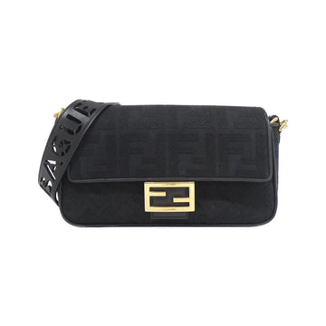 Fendi Baguette Canvas Shoulder Bag