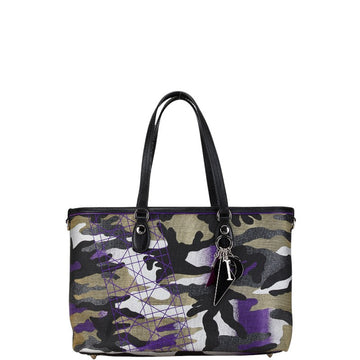 Dior Anselm Reyle Camouflage Canvas Leather Tote Bag