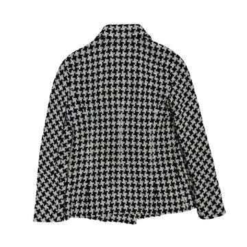 CHANEL tailored jacket silk white 36