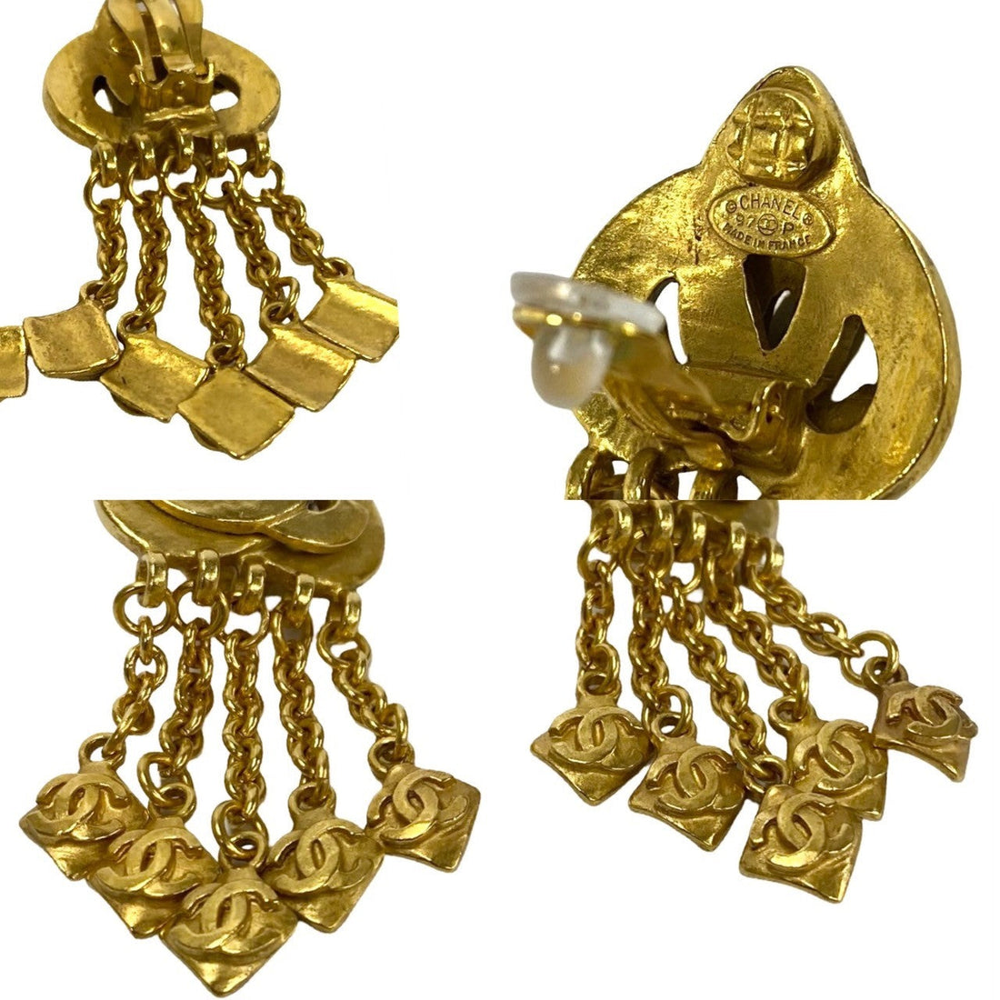 CHANEL Earring Gold Plated gold
