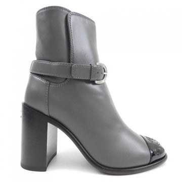 Chanel G38064Y56105 Lambskin Patent Calfskin Boots
