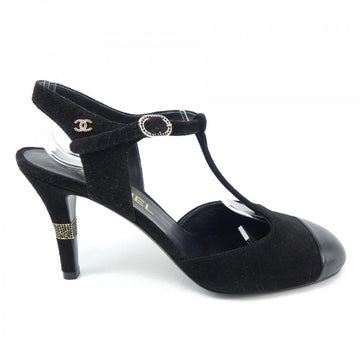 Chanel G39402Y56129 Suede Calfskin/Lambskin Sandals