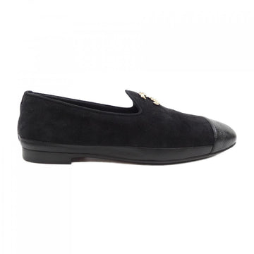 Chanel G39318Y56062 Suede Kidskin Shiny Goatskin Metal Shoes