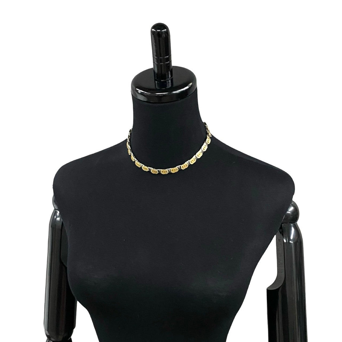 CHANEL Necklace Silver plating Silver